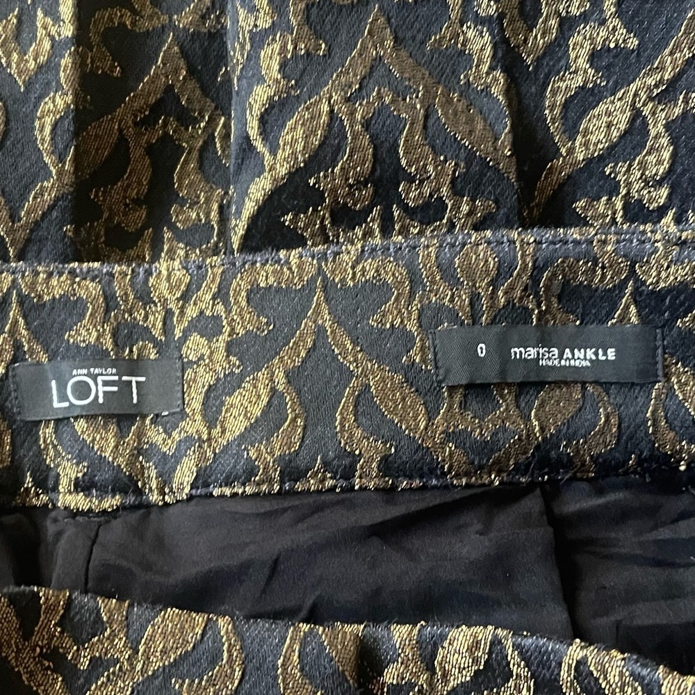 Ann Taylor LOFT Brocade Marisa Ankle Pants - Picture 5 of 8